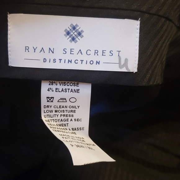 Ryan Seacrest Distinction Dark Blue Dress Pant Size 36x30 - Picture 7 of 7